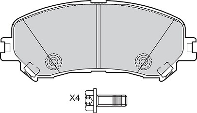 Pastiglie freno VALEO 601596